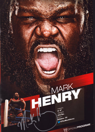 Multi Signed WWE Event Program