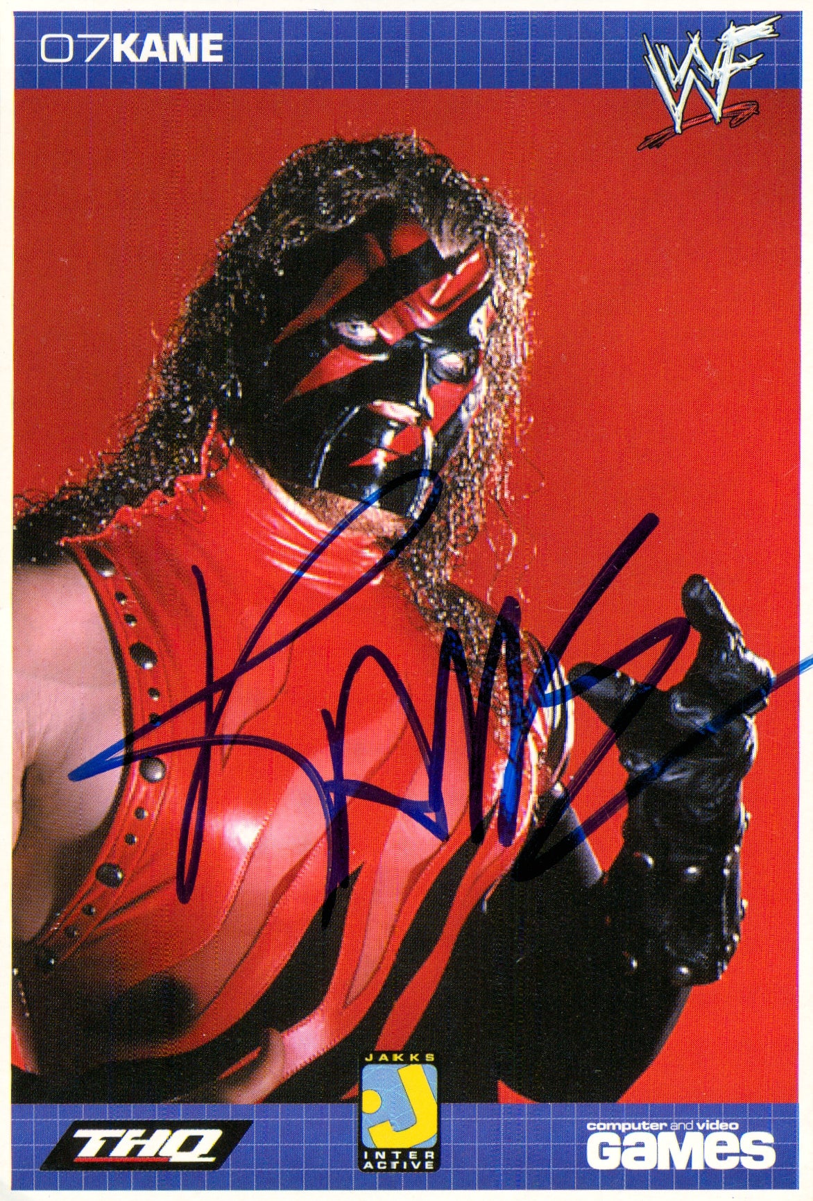 Kane Autograph Kane signed 5x7 Photo – Signed By Superstars