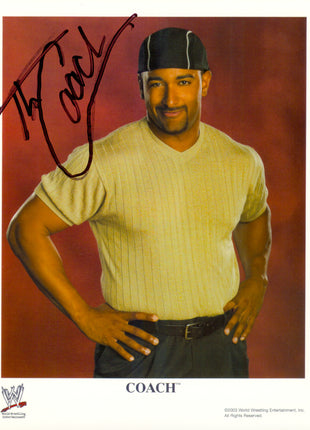 Jonathan Coachman - The Coach signed 8x10 Photo