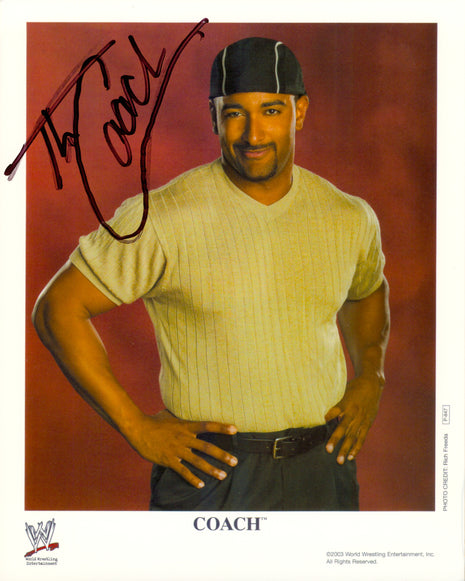 Jonathan Coachman - The Coach signed 8x10 Photo