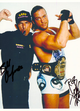 Rob Van Dam & Bill Alfonso dual signed 8x10 Photo