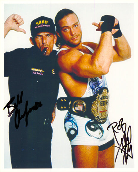 Rob Van Dam & Bill Alfonso dual signed 8x10 Photo