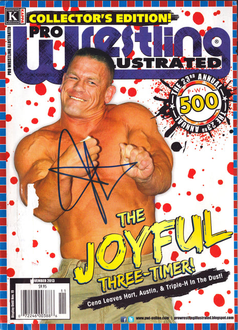 John Cena signed Pro Wrestling Illustrated Magazine November 2013