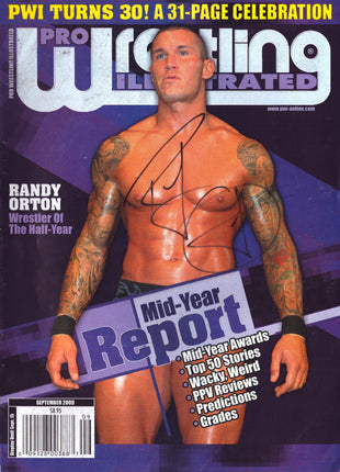 Randy Orton signed Pro Wrestling Illustrated Magazine September 2009