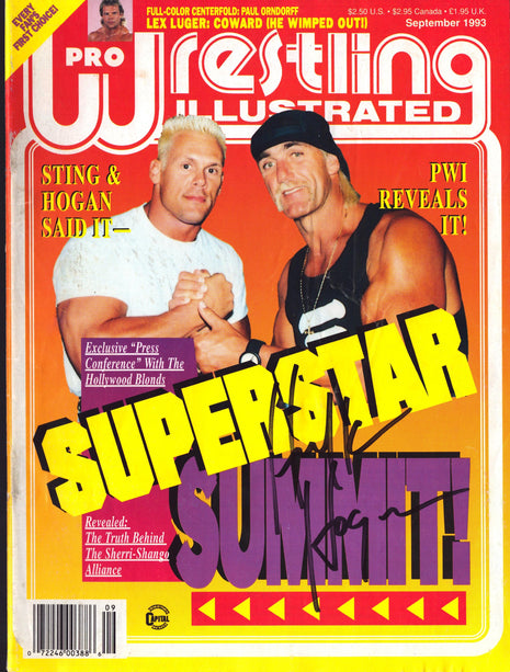 Hulk Hogan firmó con la revista Pro Wrestling Illustrated en septiembre de 1993.