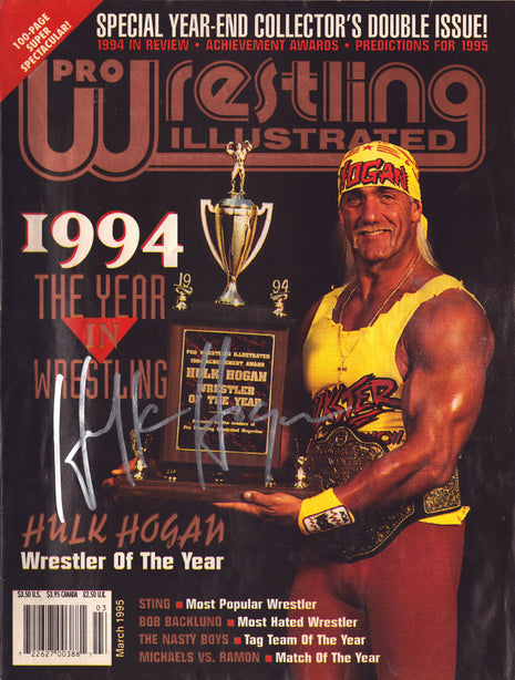 Hulk Hogan firmó con la revista Pro Wrestling Illustrated en marzo de 1995