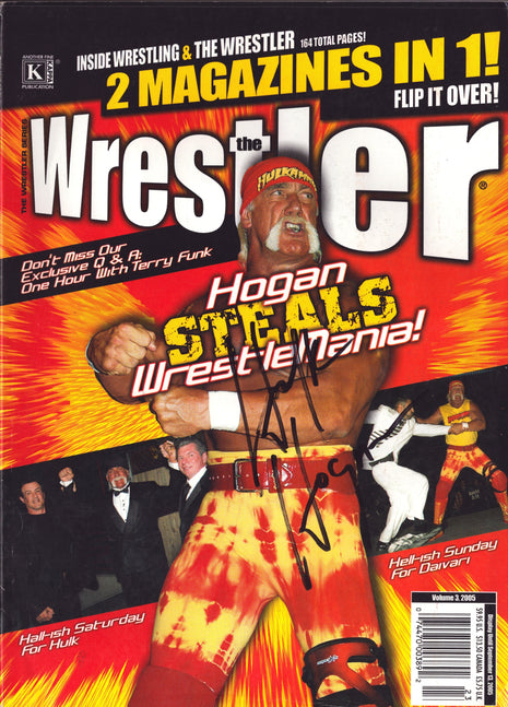 Hulk Hogan signed The Wrestler Magazine September 2005