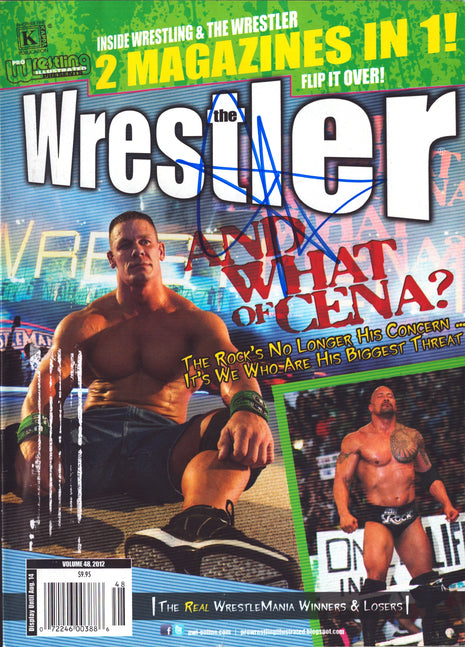 John Cena signed The Wrestler Magazine August 2012