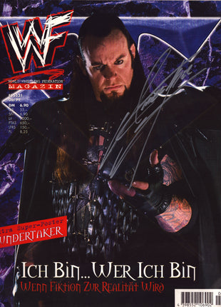 Undertaker signed WWF Magazine June 1999