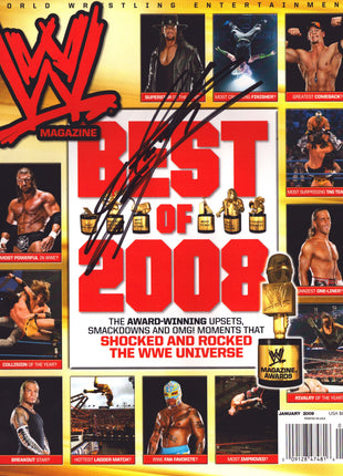 Undertaker signed WWE Magazine January 2009