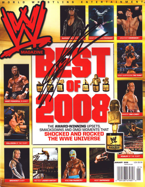 Undertaker signed WWE Magazine January 2009