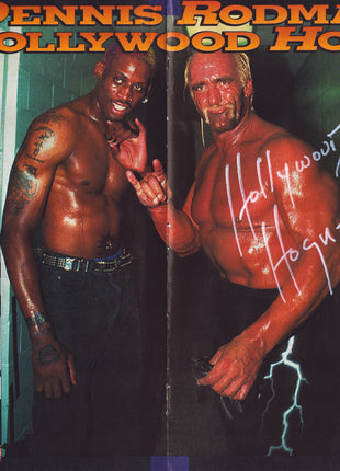 Hulk Hogan signed Magazine Poster