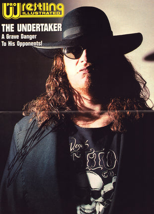 Undertaker signed Magazine Poster