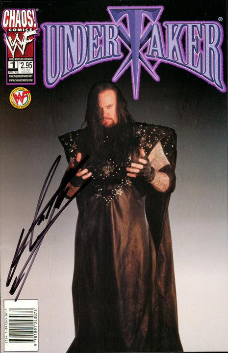 Undertaker signed WWF Comic Book