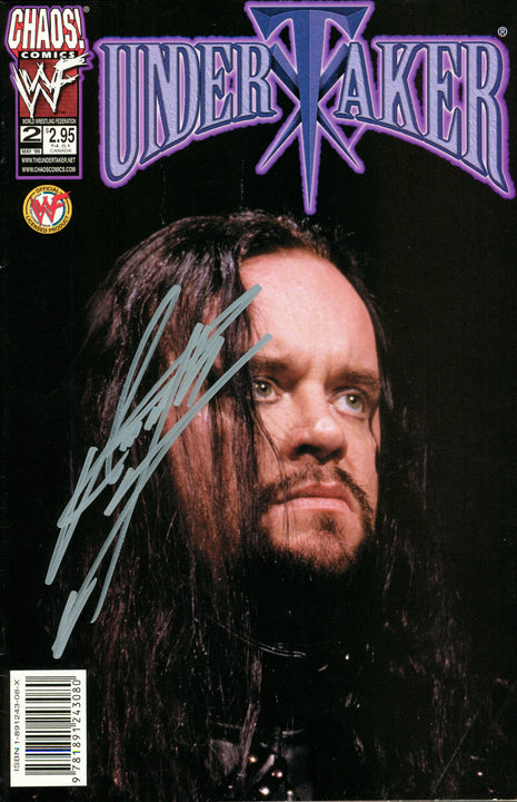 Undertaker signed WWF Comic Book