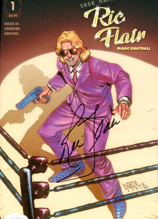 Ric Flair signed Magic 8ball Comic Book (w/ JSA)