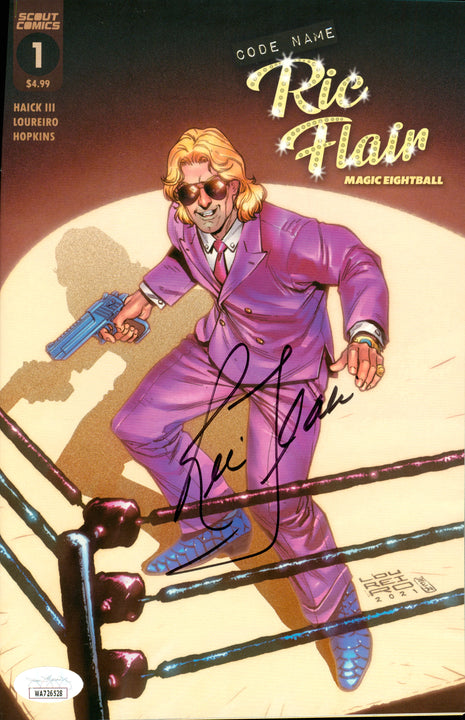 Ric Flair signed Magic 8ball Comic Book (w/ JSA)