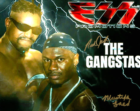 Gangstas - New Jack & Mustafa dual signed 8x10 Photo