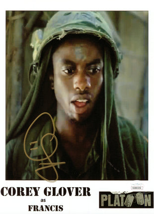 Corey Glover (Platoon) signed 8x10 Photo (w/ JSA)