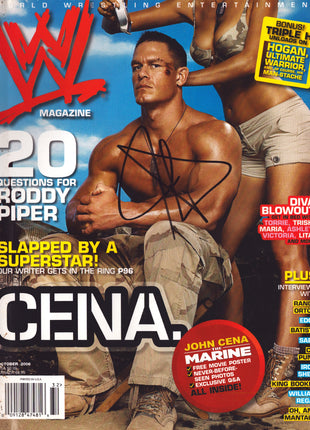 John Cena signed WWE Magazine October 2006