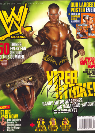 Auction:  Randy Orton signed WWE Magazine July 2010