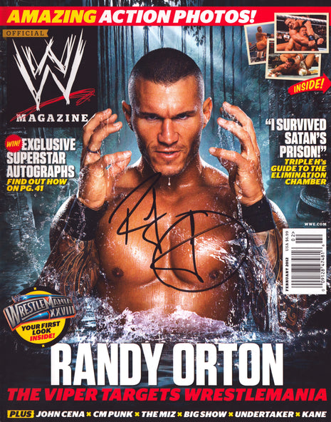 Randy Orton signed WWE Magazine Feburary 2012