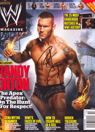 Randy Orton signed WWE Magazine October 2012