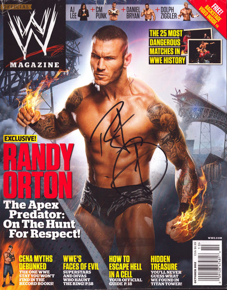 Randy Orton signed WWE Magazine October 2012