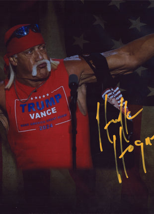 Hulk Hogan signed Metal Photo Print (w/ Beckett)