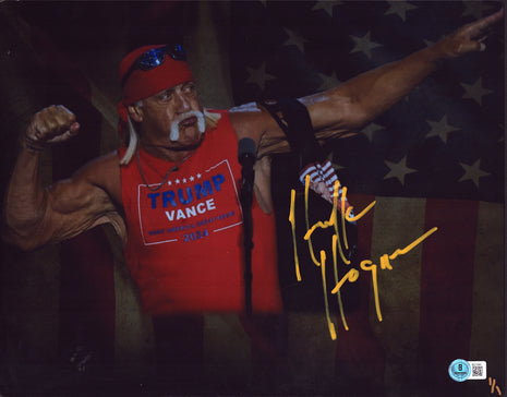 Hulk Hogan signed Metal Photo Print (w/ Beckett)