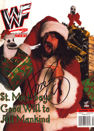 Mick Foley signed WWF Magazine December 1999