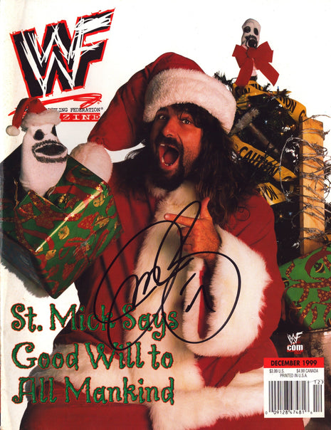 Mick Foley signed WWF Magazine December 1999