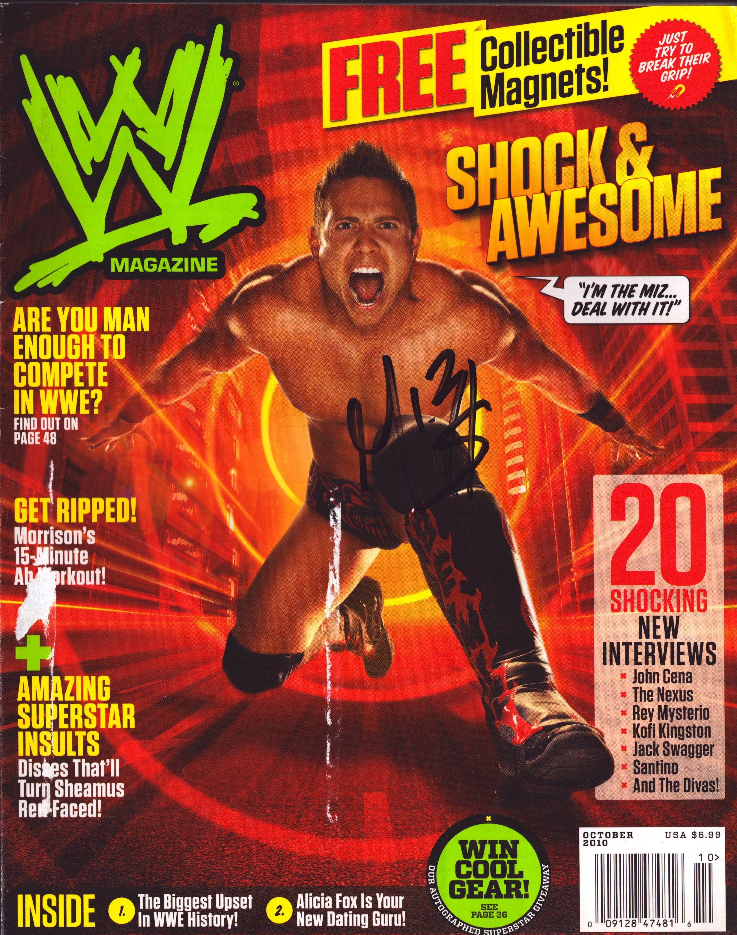 THE MIZ Hand Signed 11X14 Photo WRESTLING Authentic
