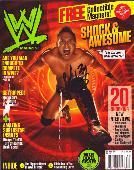 The Miz signed WWE Magazine October 2010