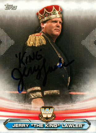 Jerry Lawler signed 2019 Topps WWE Trading Card