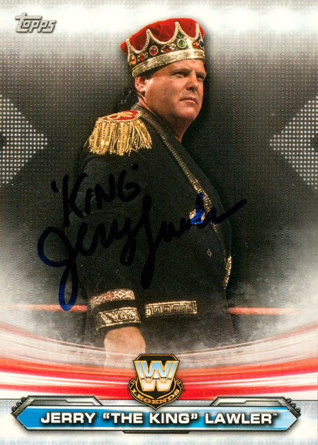 Jerry Lawler signed 2019 Topps WWE Trading Card