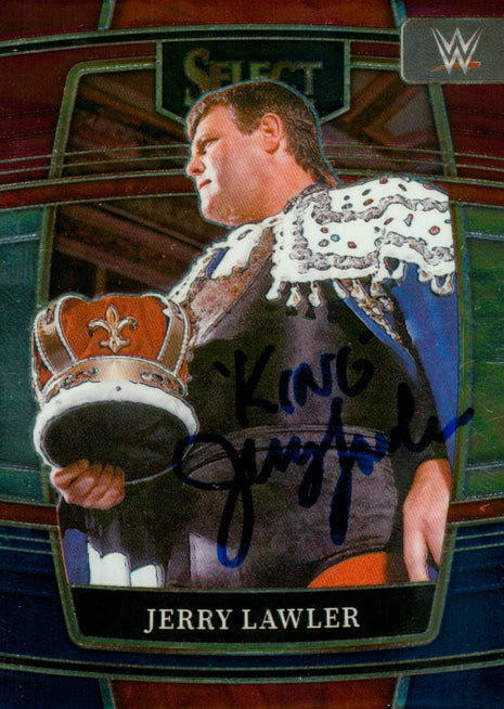 Jerry Lawler signed 2022 Panini WWE Trading Card