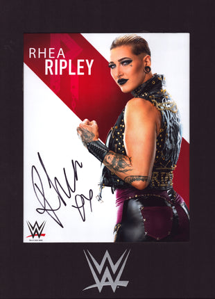 Rhea Ripley signed Matted 8x10 Photo