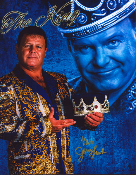 Jerry Lawler signed 11x14 Photo