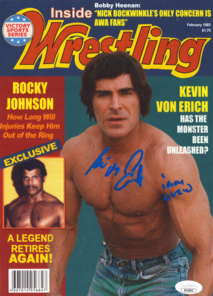 Kevin Von Erich signed Inside Wrestling Magazine February 1983 - Iron Claw Movie Prop (w/ JSA)