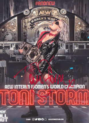 Toni Storm signed 8x10 Photo