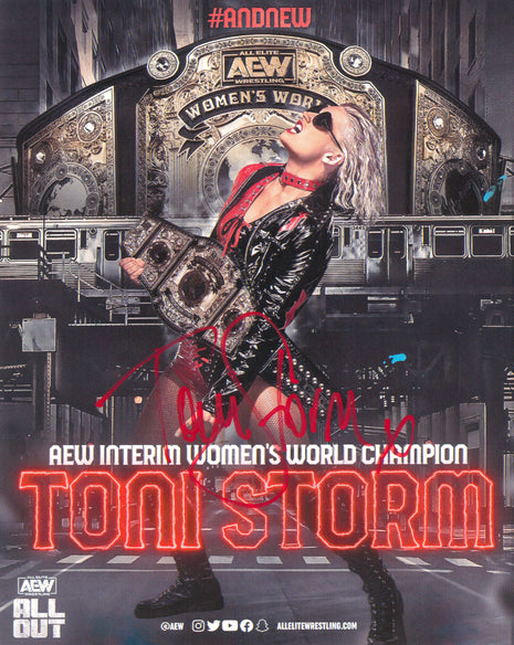 Toni Storm signed 8x10 Photo