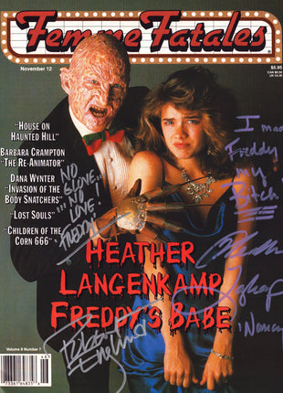 Robert Englund & Heather Langenkamp dual signed Femme Fatales Magazine Vol. 8 No. 7