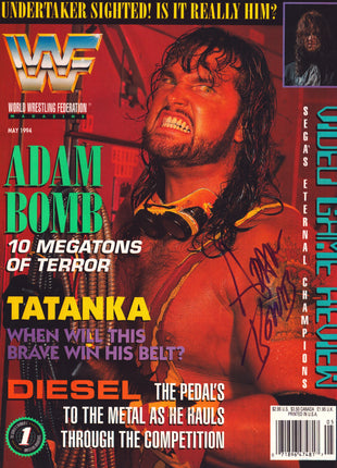 Adam Bomb signed WWF Magazine May 1994