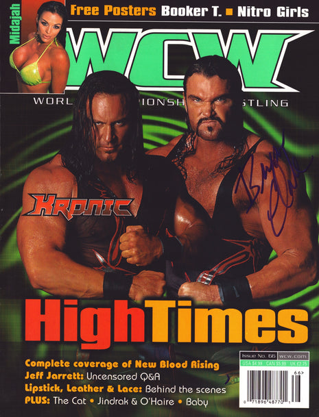 Bryan Clark signed WCW Magazine Issue 66