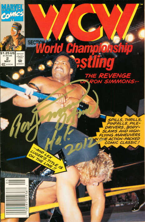 Ron Simmons signed WCW Comic Book MAY 2