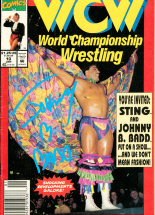 Johnny B Badd signed WCW Comic Book JAN 10