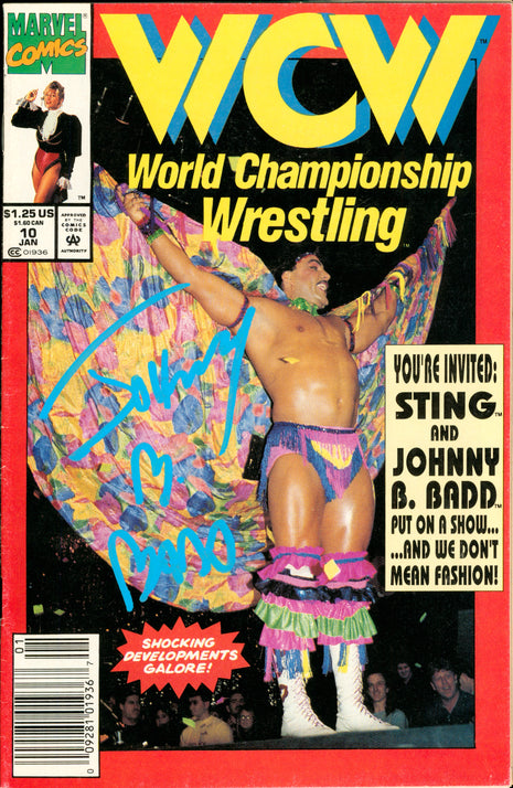 Johnny B Badd signed WCW Comic Book JAN 10