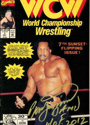 Ron Simmons signed WCW Comic Book OCT 7