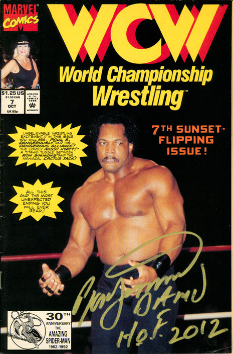 Ron Simmons signed WCW Comic Book OCT 7